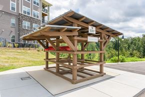 Ooltewah apartment for rent - A wooden structure with a sign that reads