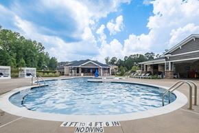 Knightdale apartment for rent - a large pool with a house in the background