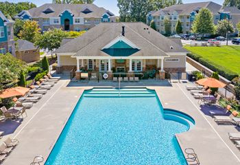 Saltwater swimming pool at hawthorne at horse pen creek