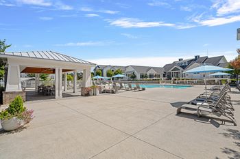 Poolside cabanas