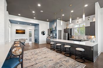 Resident clubhouse with complimentary starbucks coffee bar