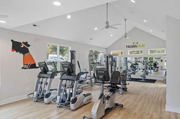 Fitness center at hawthorne at oak ridge in greensboro, nc