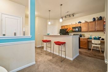 Built-in microwave at hawthorne at the greene