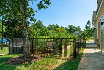 Community garden at hawthorne at the greene