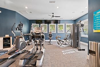 Fitness center at hawthorne at horse pen creek
