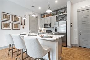 Greensboro apartment for rent - Well Appointed Kitchens with Double Stacked Cabinets and Large Under Mount Sinks