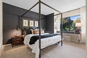 Asheville apartment for rent - modern primary bedroom