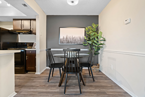 Asheville apartment for rent - Separate Dining Space with Overhead Lighting