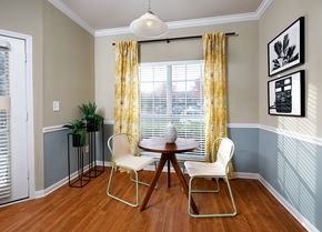 Durham apartment for rent - A dining room with a table and chairs.