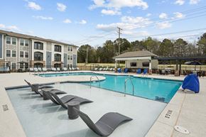 Durham apartment for rent - our apartments have a resort style pool with lounge chairs