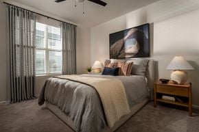 High Point apartment for rent - Evolve Deep River Apartments Bedroom with Windows