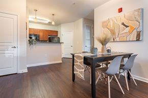 Holly Springs apartment for rent - a kitchen and dining room with a table and chairs