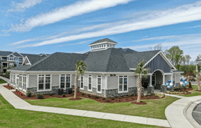 Fuquay-Varina apartment for rent - a house with palm trees in front of it