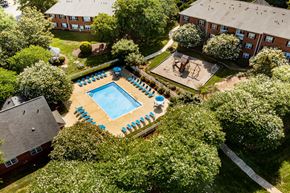 Holly Springs apartment for rent - Aerial photo of pool