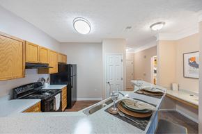 Mcdonough apartment for rent - a kitchen with a counter top and a sink