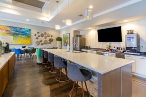 Simpsonville apartment for rent - Community Clubhouse with Large Kitchen Island with Complimentary Starbucks Coffee Bar