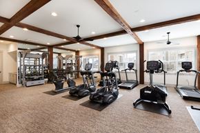 Winterville apartment for rent - A gym with treadmills, elliptical machines, and other exercise equipment.