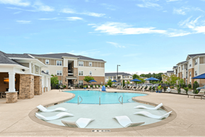Holly Springs apartment for rent - Custom Saltwater Swimming Pool with Sun Shelf and Jets