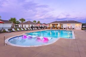 Leland apartment for rent - A large outdoor pool with a water slide.