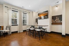 Asheville apartment for rent - a dining area lounge with coffee bar