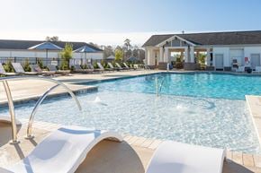 Hampstead apartment for rent - Custom Saltwater Resort-Style Swimming Pool with a Sun Shelf and Inset Seating