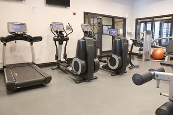 Treadmill and weights for fitness