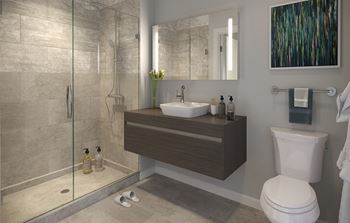 Bathroom with vanity