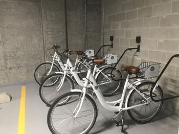 Bike stand area