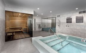 Wilmette apartment for rent - Relax in the spa, steam room and sauna at The Residences of Wilmette, Illinois, 60091