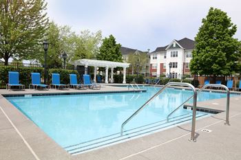 Pool with sunning deck
