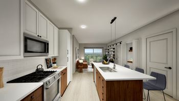 Kitchen and living room 