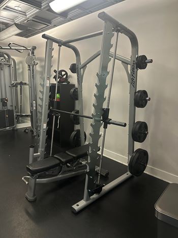 Brand new peloton bike, smith machine and stairmaster