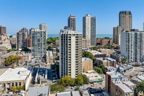 Chicago apartment for rent - A cityscape with high-rise buildings at The Kent, Chicago, IL