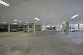 Attached parking garage