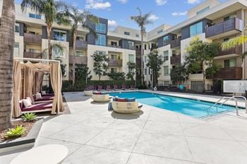 Resort-style swimming pool