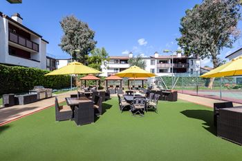 Outdoor lounge area