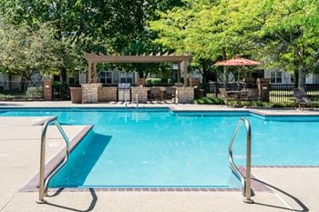 Resort-style swimming pool and sundeck
