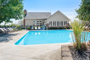 Sparkling pool with sundeck