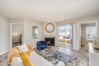 Wood style flooring & carpeted bedrooms