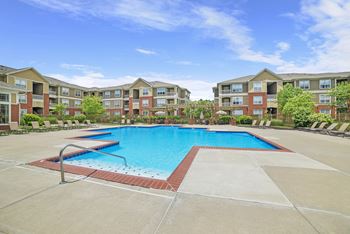 Sparkling resort-style pool with sundeck
