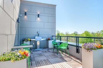 Rooftop terrace with grill