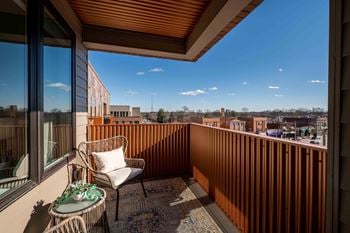 Patio or balcony (*select units)