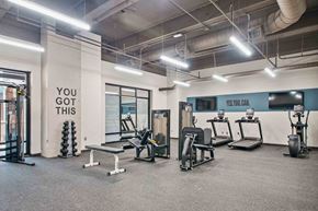 Philadelphia apartment for rent - A gym with a sign that says "You got this" on the wall.