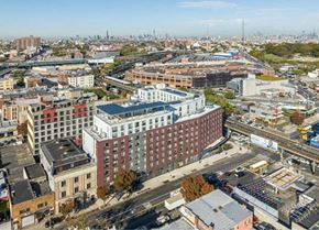Brooklyn apartment for rent - a view of a city from the top of a building