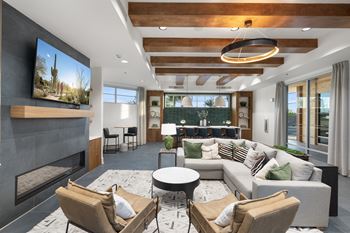 Sophisticated clubhouse with billiards
