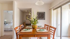 Casa Grande apartment for rent - Desert Sands dining area near back sliding door.