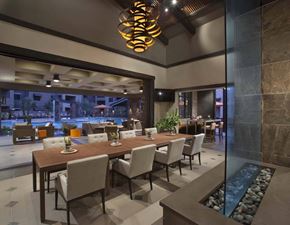 Oro Valley apartment for rent - a dining room with a long table and chairs