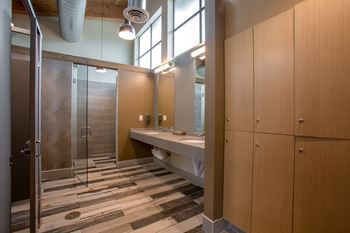 Fieldhouse with fitness center and locker rooms