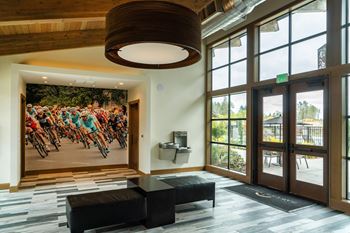 Fieldhouse with fitness center and locker rooms