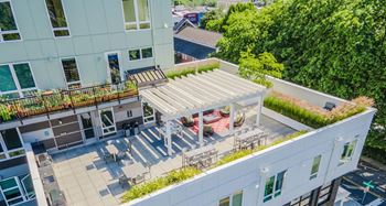 Roof deck outdoor patio